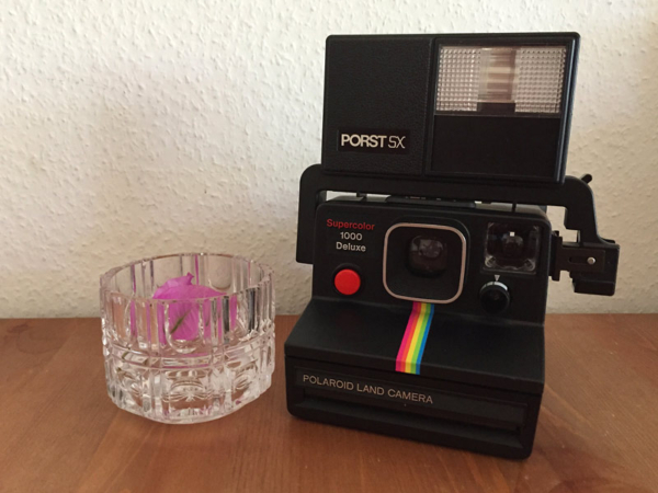 Polaroid «Supercolor 1000 Deluxe» mit Blitzaufsatz Forst SX