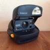 Polaroid 600 blau mit Blitz